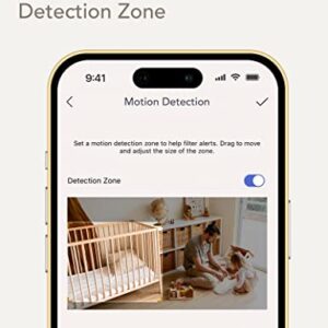 nooie Baby Monitor with Crying Detection, Camera and Audio 1080P Night Vision Motion and Sound Detection 2.4G WiFi Home Security Camera for Baby Nanny Elderly and Pet Monitoring, Works with Alexa