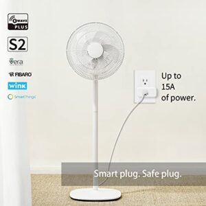 New One Z-Wave Plug, 500 Series Smart Plug, Z-Wave Hub Required, Compatible with SmartThings, Wink, Alexa, Google Assistant