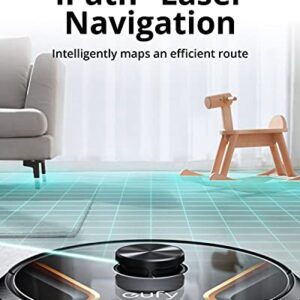 eufy by Anker, RoboVac X8 Hybrid, Robot Vacuum and Mop Cleaner with iPath Laser Navigation, Twin-Turbine Technology generates 2000Pa x2 Suction, AI. Map 2.0 Technology, Wi-Fi, Perfect for Pet Owner