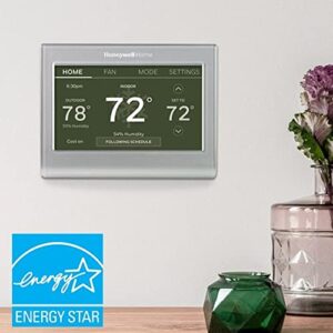 Honeywell Home RTH9585WF Wi-Fi Smart Color Thermostat, 7 Day Programmable, Touch Screen, Energy Star, Alexa Ready, C-Wire Required, Not Compatible with Line Volt Heating