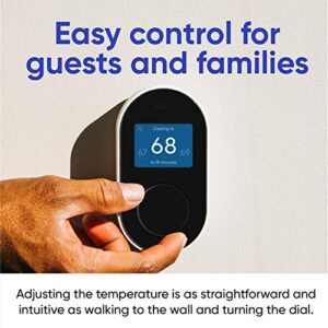 Wyze Programmable Smart WiFi Thermostat for Home with App Control, Energy Saving, Easy Installation, Works with Alexa and Google Assistant, Black