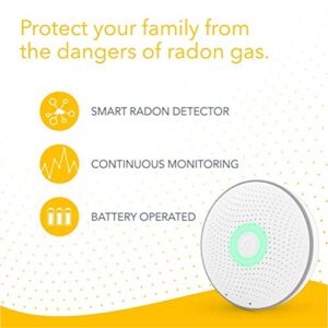 Airthings 2950 Wave Radon - Smart Radon Detector with Humidity & Temperature Sensor – Easy-to-Use – Accurate – No Lab Fees – Battery Operated - Free App