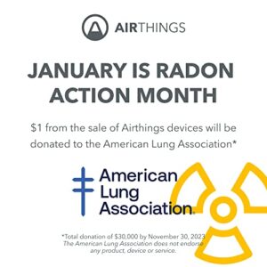 Airthings 2950 Wave Radon - Smart Radon Detector with Humidity & Temperature Sensor – Easy-to-Use – Accurate – No Lab Fees – Battery Operated - Free App