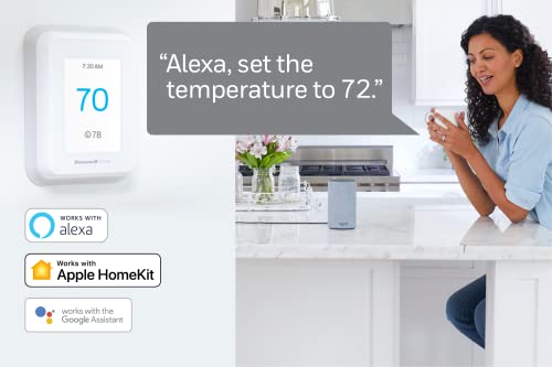 Honeywell Home T9 WiFi Smart Thermostat, Smart Room Sensor Ready, Touchscreen Display, Alexa and Google Assist