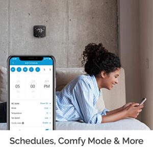 Cielo Breez Plus Smart Air Conditioner Controller | Smart Thermostat for Mini Split, Window & Portable ACs | Alexa, Google, Siri, SmartThings, IFTTT | iOS & Android | Inbuilt Temp & Humidity Sensors