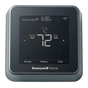 honeywell home rcht8610wf t5 smart thermostat energy star wi-fi programmable touchscreen alexa ready – c-wire required