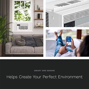 hOmeLabs 6,000 BTU Window Air Conditioner with Smart Control – Low Noise AC Unit with Eco Mode, LED Control Panel, Remote Control, and 24 hr Timer