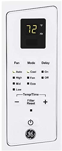 GE Electronic Air Conditioner for Window | 6,000 BTU | Easy Install Kit & Remote Included | Complete With 3-Speed Fan & Custom Temperature Control | Cools up to 250 Square Feet | 115 Volts | White