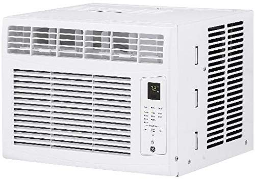 GE Electronic Air Conditioner for Window | 6,000 BTU | Easy Install Kit & Remote Included | Complete With 3-Speed Fan & Custom Temperature Control | Cools up to 250 Square Feet | 115 Volts | White