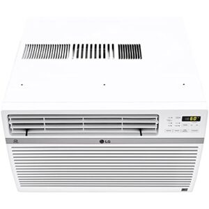 LG 8,000 BTU Smart Window Air Conditioner, Cools up to 350 Sq. Ft, Smartphone and Voice Control Works ThinQ, Amazon Alexa and Hey Google, Energy Star, 3 Cool & Fan Speeds, 115V, 8000, White