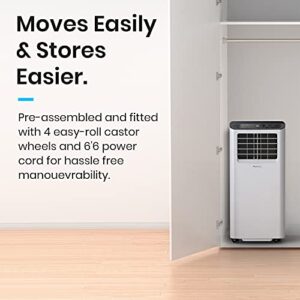 Pro Breeze Smart Air Conditioner Portable 10,000 BTU - 1130W Portable Air Conditioner with 4-in-1 Function, 300 Sq Ft Coverage, 24 Hour Timer & Window Venting Kit Included - AC Unit with Wifi & App