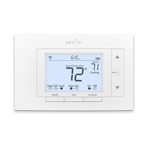 emerson sensi wi-fi smart thermostat for smart home, pro version, works with alexa, energy star certified
