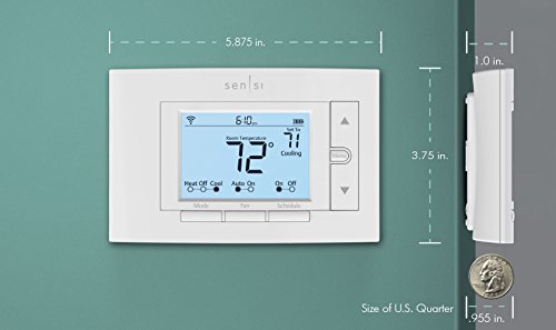 Emerson Sensi Wi-Fi Smart Thermostat for Smart Home, Pro Version, Works with Alexa, Energy Star Certified