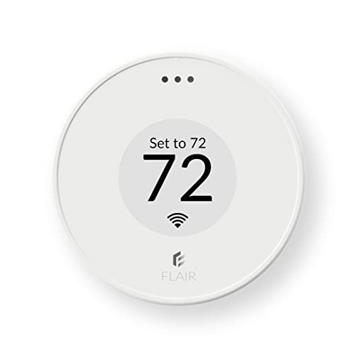 Flair Puck Wireless WiFi Smart Thermostat (White), for Flair Smart Vents or Mini Split Control. Compatible with Smart Thermostats and Voice Assistants.