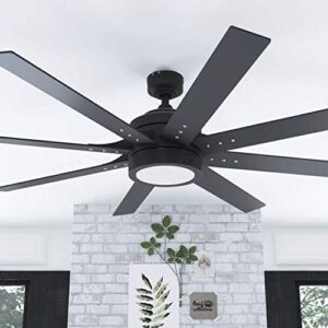 Honeywell Ceiling Fans 51473-01 Xerxes Ceiling Fan, 62, Matte Black