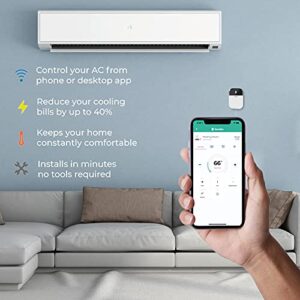 Sensibo Sky, Smart Home Air Conditioner System - Quick & Easy Installation. Maintains Comfort with Energy Efficient App - Automatic On/Off. Wifi, Google, Alexa and Siri. (White)