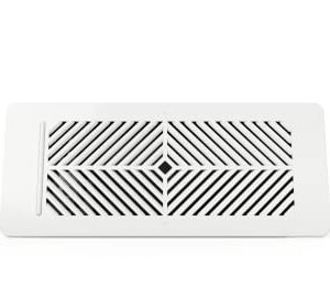 Flair Smart Vent 4x10 (White), AC Vent Cover for Floors, Walls and Ceilings. Requires Flair Puck to Operate. Compatible with Smart Thermostats and Voice Assistants.