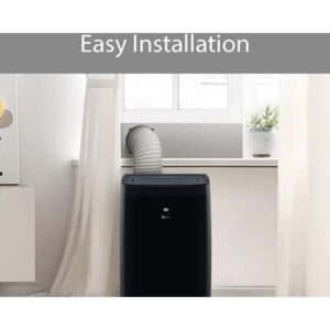 LG 10,000 BTU (DOE) / 14,000 BTU (ASHRAE) Smart Portable Air Conditioner, Cools 450 Sq.Ft. (18' x 25' room size), Smartphone & Voice Control works with LG ThinQ, Amazon Alexa and Hey Google, 115V