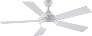 fanimation celano v2 indoor ceiling fan with matte white blades and led light kit 52 inch – matte white