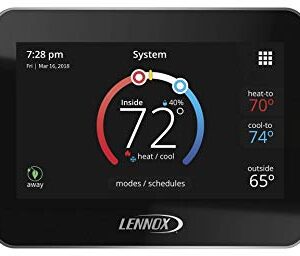 Lennox 15Z69 iComfort M30 Universal Smart Programmable Thermostat, 4.3" LCD Color Display, Geo-Fencing, Remote Access, Wi-Fi and Alexa Enabled