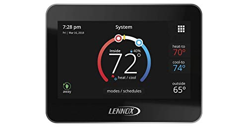 Lennox 15Z69 iComfort M30 Universal Smart Programmable Thermostat, 4.3" LCD Color Display, Geo-Fencing, Remote Access, Wi-Fi and Alexa Enabled