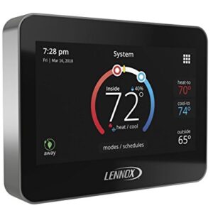 Lennox 15Z69 iComfort M30 Universal Smart Programmable Thermostat, 4.3" LCD Color Display, Geo-Fencing, Remote Access, Wi-Fi and Alexa Enabled