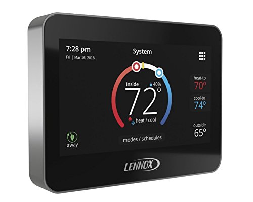 Lennox 15Z69 iComfort M30 Universal Smart Programmable Thermostat, 4.3" LCD Color Display, Geo-Fencing, Remote Access, Wi-Fi and Alexa Enabled