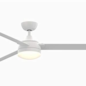 Fanimation Xeno Wet Indoor/Outdoor Ceiling Fan with Matte White Blades and LED Light Kit 56 inch - Matte White