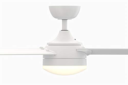 Fanimation Xeno Wet Indoor/Outdoor Ceiling Fan with Matte White Blades and LED Light Kit 56 inch - Matte White