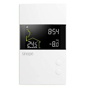 sinopé smart wi-fi thermostat for in-floor heating th1310wf (works with amazon alexa) 3600 w /240 v