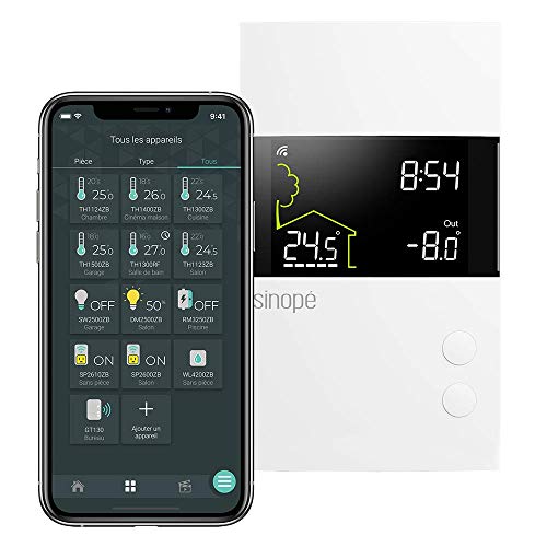 Sinopé Smart Wi-Fi Thermostat for in-Floor Heating TH1310WF (Works with Amazon Alexa) 3600 W /240 V