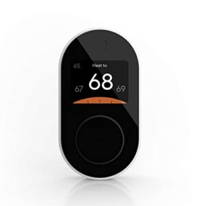 wyze smart wifi thermostat for home with app control compatible with alexa and google assistant, black (renewed)