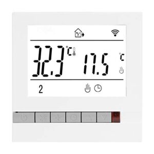 Smart Electric Heating Thermostat, LCD Display WiFi Programmable Baseboard Heater Thermostat APP Voice Control Works with 95-240V Alexa Google Assistant