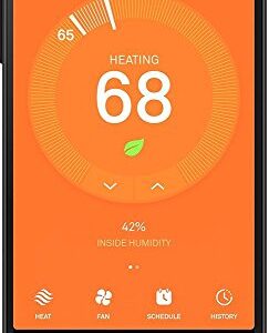 Google, T3008US, Nest Learning Thermostat, 3rd Gen, Smart Thermostat, Pro Version, Works With Alexa (Renewed)