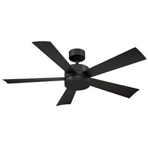 Wynd Smart Indoor and Outdoor 5-Blade Ceiling Fan 52in Bronze with 3000K LED Light Kit and Remote Control works with Alexa, Google Assistant, Samsung Things, and iOS or Android App