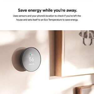 Google Nest Thermostat - Smart Thermostat for Home - Programmable WiFi Thermostat - Snow - GA01334-US Bundle with Matching Google Nest Thermostat Trim Kit Wall Mount Plate GA01837-US