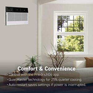 Friedrich CCW18B30A Chill Premier Smart Air Conditioner Wall & Window Unit, WiFi Mobile Control, White, Cooling Capacity (18,000 BTU)