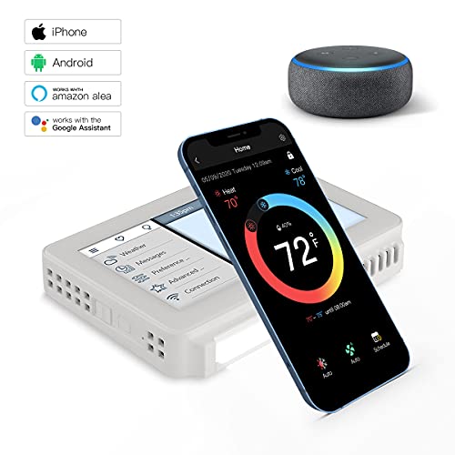 Vine Wi-Fi 7day & 8 period Programmable Smart Home Thermostat - Wi-Fi TJ-919, Compatible with Alexa & Google Assistant