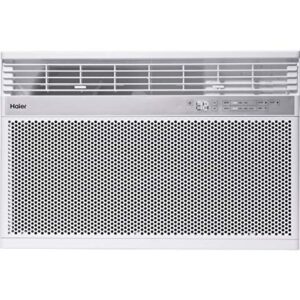 Haier Smart Window Air Conditioner 10,000 BTU Easy Install Kit Included Complete With Wifi & Smart Home Connectivity Energy Star Certified Cools up to 450 Square Feet 115 Volts White