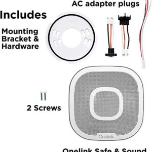First Alert Onelink Safe & Sound - Smart Hardwired Smoke + Carbon Monoxide Alarm and Premium Home Speaker with Amazon Alexa