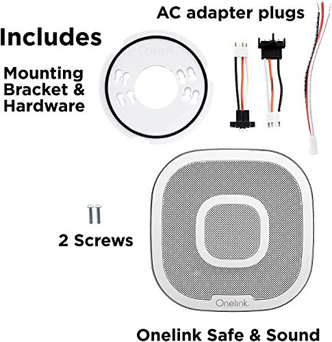 First Alert Onelink Safe & Sound - Smart Hardwired Smoke + Carbon Monoxide Alarm and Premium Home Speaker with Amazon Alexa