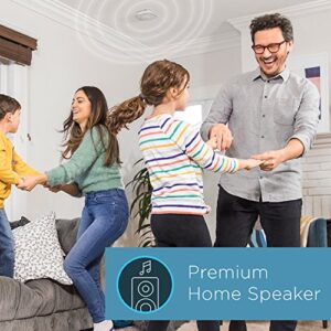 First Alert Onelink Safe & Sound - Smart Hardwired Smoke + Carbon Monoxide Alarm and Premium Home Speaker with Amazon Alexa