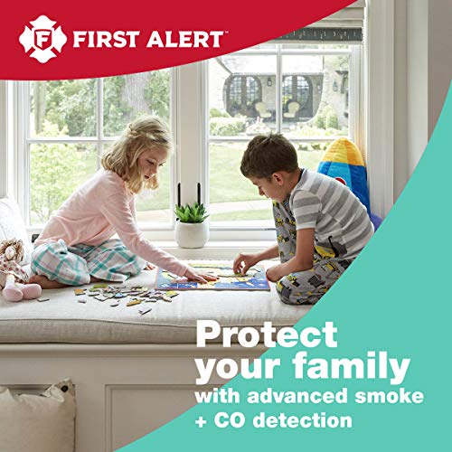 First Alert Z-Wave Smoke Detector & Carbon Monoxide Alarm, Works with Ring Alarm Base Station, 2nd Generation