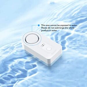 Govee WiFi Water Sensor 2 Pack, 100dB Adjustable Alarm and App Notifications, Leak and Drip Alerts by Email, Detector for Home, Bedrooms, Basement, Kitchen, Bathroom, Laundry(Not Support 5G WiFi)