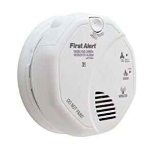 First Alert SCO500B Wireless Interconnected Photoelectric Smoke and Carbon Monoxide Combo Alarm with Voice and Location