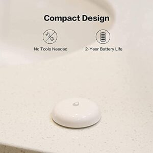 Aqara Water Leak Sensor, Requires AQARA HUB, Wireless Water Leak Detector, Wireless Mini Flood Detector for Alarm System and Smart Home Automation, for Kitchen Bathroom Basement, Works with IFTTT