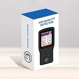 Air Quality Pollution Monitor, Formaldehyde Detector, Temperature & Humidity Meter, Sensor, Tester; Detect PM2.5/PM10/PM1.0 Micron Dust, Test Indoor TVOC Volatile Organic Compound Gas; eBook