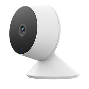 feit electric cam1/wifi 1080p hd indoor wifi smart home security camera with night vision, 2-way audio, works with alexa & the google assistant, white
