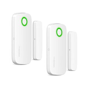 vocolinc door window alarm magnetic contact sensor wireless smart no hub required only works with apple homekit home security bluetooth low energy remote access vs1 (2pack-vs1)