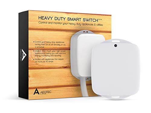 Aeotec Heavy Duty Smart Switch, Z-Wave Plus Home Security ON/OFF controller, 40 amps record electricity consumption